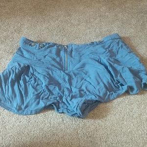 Blue short shorts